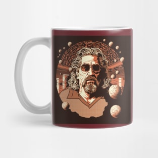 An illustration of the Big Lebowski Mug